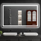 LED Bathroom Mirrors 36"x50" Bathroom Mirror with Lights for Wall, Backlit + Front Lit, 3 Colors, Anti-Fog, Dimmable Brightness for Vanity,Bathroom, Entryway, Living Room