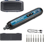 DongCheng 4V Cordless Electric Screwdriver, 2000mAh Battery Powered Rechargeable Screwdriver with 3 Torque Setting Up to 5N.m, 300RPM, Dual LED Lights, 8pcs 2-Inch Magnetic Screw Bits for Home DIY