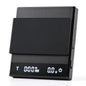 Rechargeable Coffee Scale with Timer - Large Digital Pour-Over Scale, 2kg/0.1g Precision for Espresso Weight, Drip, Auto Tare, Brew Ratio, 3 Modes, 1500mAh for Long Standby, Black