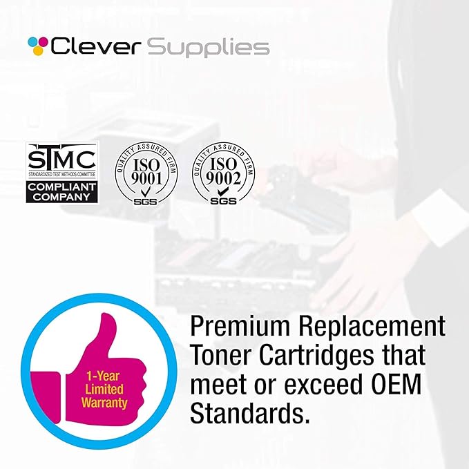 CS Replacement Compatible with HP 206X Toner Cartridge W2110X to use with Color Pro MFP M283cdw M282nw M2255nw M283fdn (Black, 2-Pack)