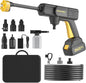 Cordless Pressure Washer Battery Operated; 1100PSI 2.4 GPM Portable Cordless Power Washer with 6-in-1 Nozzle, Foam Cannon, 21V Battery&Charger; Handheld Pressure Washer for Home, Car, Yard