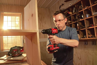 CRAFTSMAN V20 Cordless Drill/Driver Kit, 1/2 inch, Battery and Charger Included (CMCD700C1)
