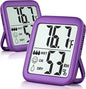 Antonki 2 Pack Room Thermometer for Home, Hygrometer Indoor Humidity Meter Gauge, Digital Temperature and Humidity Monitor Sensor for House, Terrarium, Incubator, Greenhouse - Battery Included