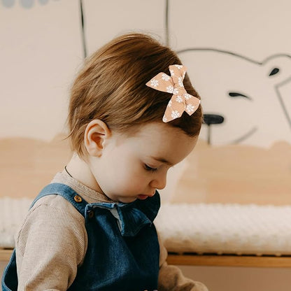 Baby Hair Clips Fully Lined Non Slip Hair Pins Baby Girls Hair Bows Barrettes Hair Accessories for Little Girls Infants Toddlers