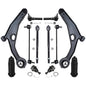 Detroit Axle - Front End 12pc Suspension Kit for 11-14 Chrysler 200, 07-10 Sebring, 08-14 Dodge Avenger, 2 Lower Control Arms 2