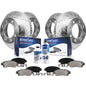 Detroit Axle - Brake Kit for Chevrolet GMC Silverado Sierra 2500 3500 HD Drilled & Slotted Brake Rotors and Ceramic Brakes Pads
