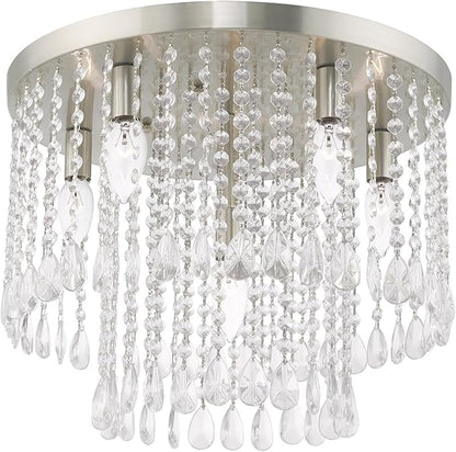 Livex Lighting 6 Lt Brushed Nickel Ceiling Mount