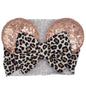 Mouse Ears Headband/Headwrap - Toddler, Baby, Kids upto 4 Years - Leopard Bow
