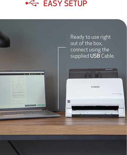 Canon imageFORMULA R30 - Office Document Scanner, Auto Document Feeder, Duplex Scanning, Plug-and-Scan Capability, No Software Installation Required
