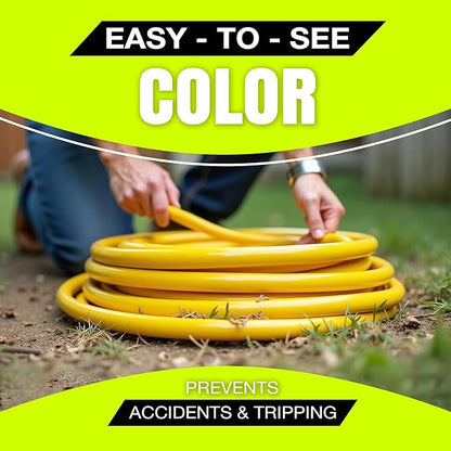 200ft Outdoor/Indoor Extension Cord 10/3 Gauge Ultra Heavy Duty 3 Prong SJTW, Waterproof, Flexible Cold-Resistant Long Power Cord,10A 125V 1250W, Yellow by LifeSupplyUSA