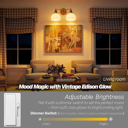 2-Light Gold Wall Sconces,Vintage Bathroom Wall Sconce Light with Milk Glass Double Arm Brass Bathroom Vanity Light for Living Room Bedroom Kitchen E26 Hardwire Indoor