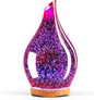 Porseme 280ml Essential Oil Diffuser, 3D Glass Aromatherapy Diffusor, Ultrasonic Cool Mist BPA Free Aroma Humidifier with Timer and Color Changing Function, Waterless Shut-Off for Home Office Room