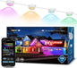 Lepro E1 AI Permanet Outdoor Lights, 100ft 60 LED RGB+IC+Warm/Cool White Smart Outside Light for House Christmas Decor, Alexa Google Enabled, 2.4 GHz WiFi/Bluetooth, APP Control NO Remote Controller