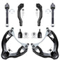 Detroit Axle - 8pc Front End Kit for 94-97 Acura Integra, 92-95 Honda Civic, 93-97 Civic Del Sol, 2 Upper Control Arms 2 Lower B
