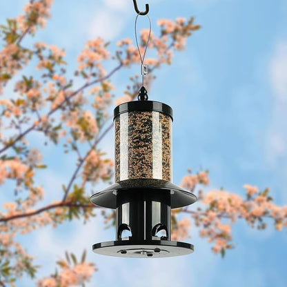 Squirrel-Proof Bird Feeder for Outdoor. Forest Green