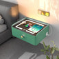 HOMEMORE Floating Nightstand with Charging Station Bedside Table LED Smart Bedside Table Wall Mounted Nightstand Green