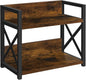 YINMIT Countertop Shelf Organizer,Coffee Bar Accessories,Spice Rack,Coffee Counter Shelf,2 Tier Coffee Organizer Station for Mugs,Cups,Cream,Syrup(Rustic Brown, Small)