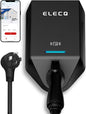 ELECQ Smart Level 2 EV Charger, Active Load Management, Solar EV Charging Mode, Wi-Fi Enabled, OCPP Compatible & Future-Proof, 40A NEMA 14-50 Plug-in EV Charger for Home with J1772 Connector