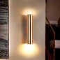 Indoor Led Creative Loft Warm Light Modern Corridor Living Room Bedside Lamp Decoration Alumiwall Lighting,Golden,10X50Cm(7W) (Golden 8X30Cm(5W))