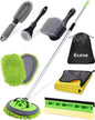 @utos 8Pcs Car Wash Kit, 62 Car Wash Brush with Long Handle, Microfiber Carwash Kit Set, Car Washing Supplies for Cars RV Truck