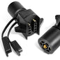 Agrieyes 7 Pin to 4 Pin Trailer Adapter, 7 Way to 5 Way Trailer Light Plug, Trailer Connector for Truck RV Utility Tow Hitch Boa