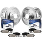 Detroit Axle - Brake Kit for 2006-2010 Hummer H3 - [2009-2010 Hummer H3T] Disc Brakes Rotors Ceramic Brake Pads Replacement Fron