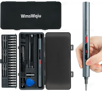 Mini Electric Screwdriver Set,Precision Electric Screwdriver， With electric drill function, 3 Gears Torque, 3LED light,Magnetic Storage，Overload Protection, Repair Tool Set for Phone Camera...