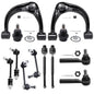 Detroit Axle - Front End 12pc Suspension Kit for 2003-2009 Toyota 4Runner FJ Cruiser Lexus GX470, 2 Upper Control Arms 2 Lower B