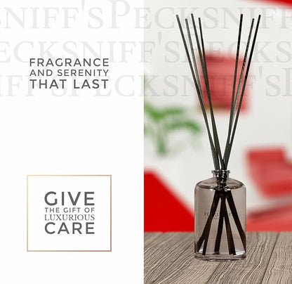 Pecksniff's Classic Reed Diffuser Set | Grapefruit & Citron Scent, Fresh and Zesty Fragrance Reed Diffusers for Home Office Decor | 200ml/ 6.7 fl oz