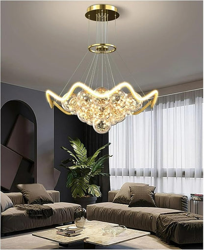 Modern Living Room Warm Bedroom Dining Room Chaner Led Indoor Lighting Nordic Creative Decorative Bright Lamps,Modern (3Color Dimmable D60cm)