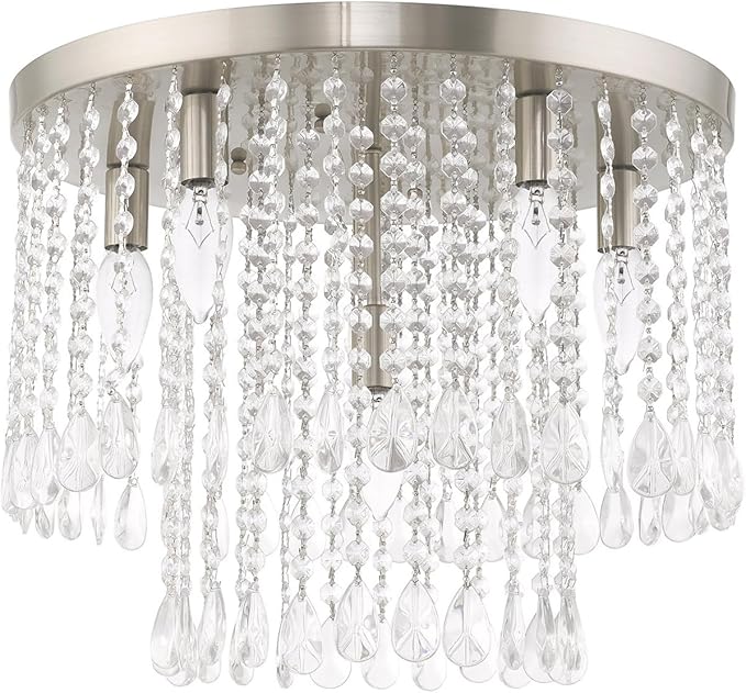 Livex Lighting 6 Lt Brushed Nickel Ceiling Mount