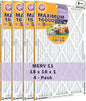 Arm & Hammer Max Allergen & Odor Reduction 18x18x1 Air and Furnace Filter, MERV 11, 4-Pack