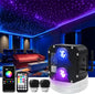 AZIMOM Updated Dual Color 50W Twinkle Fiber Optic Starlight Kits 2000pcs*0.03in*16.4ft Fiber Strands Sound Activated Bluetooth/APP Remote Control Theater Ceiling Home Shop Lobby Roof Decor