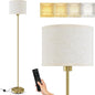 Floor Lamps for Living Room, Stepless Dimmable Floor Lamp with Remote, 2700K-6500K Colors Temperature & Brightness Adjustable,10W/1200LM Gold LED Floor Lamp, Modern Standing Lamp for Bedroom/Office