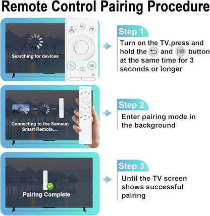 BN59-01391A Solar Voice Remote for Samsung Frame TV Remote Replacement with Voice Search, Apps and Solar Charging for Samsung 2021-2025 Neo LED Smart 4K Ultra HD TV, 4 Shortcut Buttons