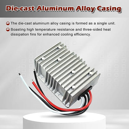 DC 12V Step Up to 24V Boost Converter 15A 360W DC Voltage Regulator Power Converter Waterproof Module Transformer for Golf Cart Club Car