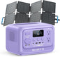 BLUETTI Elite 30 V2 Solar Generator with 60W Solar Panel (Ships Separately), 288Wh LiFePO4 Portable Power Station, 600W AC Ports (1500W Power Lifting), UPS Backup Power for Camping, Road Trip, Outage