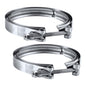 EVIL ENERGY V Band Clamp for Flange Kit Stainless Steel (2, 4.5)