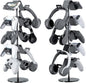 Qpfctwil Controller Stand,5 Tier Controller Headphone Holder for Universal Headsets and Controllers,Black