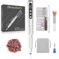 Electric Nail Drill Cordless, 35000RPM Portable Electric Nail File with LCD Display and 12 Nail Drill Bits for Acrylic & Gel Nails, Professional Manicure & Pedicure Kit Set Silver