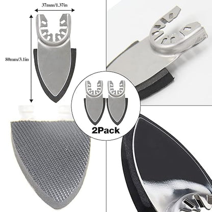 Aozzy 145 Multi Tool Sandpaper Kit for Most Oscillating Tool Sanding Pads, Compatible With Most Bosch/Dewlta Brands, Multiple Grits Available Suitable for Sanding in Confined Work for Sanding Wood etc