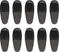 10 Magnetic Memo Holders Set - Large Clip, Plastic - Black
