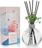Flower Reed Diffuser Set 5.07oz Jasmine Scent Diffuser with Sticks Home Fragrance Reed Diffuser for Bathroom Shelf Decor