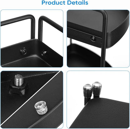 Corner Shelf 3 Tier Bathroom Countertop Organizer ，Kitchen Bathroom Countertop Perfume Trays for Dresser Cosmetic Makeup Organization Standing Shelves Space Saving Holder