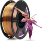 FLASHFORGE Silk Tri-Color Filament, Red, Gold and Purple 3 in 1 Coextrusion Silk PLA Filament 1.75mm, 3D Printer Filament Color Change 1kg(2.2lbs) Spool, Dimensional Accuracy +/- 0.02mm