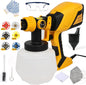 1000W HVLP Paint Sprayer High-Efficiency Electric Spray Gun with 6 Nozzles, 3 Patterns & Adjustable Flow, 40oz (1200ml) Detachable Container, Easy to Clean, for Home Improvement Projects