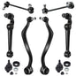 Detroit Axle - 8pc Front End Suspension Kit for Ford Fusion Mercury Milan Lincoln MKZ, Lower Rearward Forward Control Arms with