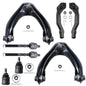 Detroit Axle - 8pc Front End Control Arms Kit for 96-00 Honda Civic Acura EL, 2 Upper Control Arms 2 Lower Ball Joints 4 Tie Rod