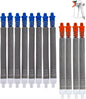 (8+4) Pack Airless Spray Gun Filters – Includes 8X Blue 218131 50 Mesh & 4X Orange 218133 100 Mesh Paint Sprayer Filters, Compatible with Graco SG2 and SG3 Spray Guns