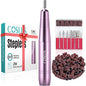 COSLUS Electric Nail Drill File Professional: for Acrylic Gel Dip Powder Nails Portable Nail Machine Kit Manicure Pedicure Tools Polishing Set with Nail Drill Bits Sanding Bands